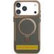 TPU+PC чохол Metal Buttons with MagSafe Carbon Ring для Apple iPhone 17 Air (6.5") Золотий 396664 фото 1