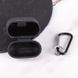 Силіконовий футляр з мікрофіброю для навушників Airpods 1/2 Чорний / Black 240914 фото 5