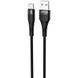 Кабель Proove Light Silicone Plus USB to Type-C 3A (1m) (CCLS15001201) black 383256 фото 1