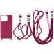 Чохол TPU two straps California для Apple iPhone 12 Pro / 12 (6.1") Червоний / Rose Red 255742 фото 1