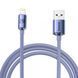Кабель Baseus Crystal Shine Series Fast Charging Data USB кабель USB To IP 2.4A 2m (CAJY000105) Purple 260553 фото 1
