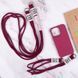 Чохол TPU two straps California для Apple iPhone 12 Pro / 12 (6.1") Червоний / Rose Red 255742 фото 6