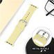 Ремінець Silicone-steel buckle для Apple Watch 42/44/45mm Yellow 264629 фото 3