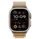 Ремінець Apple Watch Alpine Loop Band Small Для Watch 49mm - Natural Titanium Finish - Tan (MXN13) 330112 фото 2