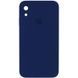 Чохол Silicone Case Square Full Camera Protective (AA) для Apple iPhone XR (6.1") Темно-синій / Midnight blue 218297 фото 1