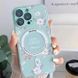 TPU+PC чохол Secret Garden with MagSafe для Apple iPhone 14 Pro (6.1") Mint 260156 фото 2