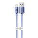 Кабель Baseus Crystal Shine Series Fast Charging Data USB кабель USB To IP 2.4A 2m (CAJY000105) Purple 260553 фото 7