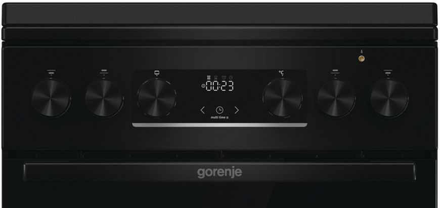 Плита Gorenje комбінована, 70л, 50x60см, дисплей, чавун, чорний (GK5C42BF) 375069 фото