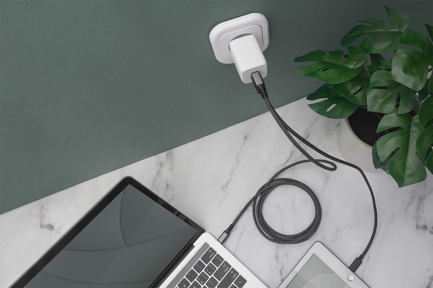 Зарядний пристрій DIGITUS 2хUSB-C, 65W, GaN 368628 фото