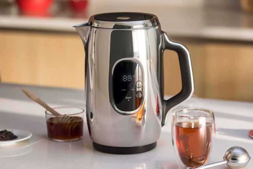 Електрочайник Tefal Majestuo 1.5л, з подвійними стінками, 9 темп.реж, підтримка температури, сенc. управління, нержавіюча сталь (KI883D10) 373164 фото