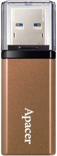 Флеш-пам'ять USB Apacer AH25C 128GB Bronze Brown USB 3.2 (AP128GAH25CJ-1) 329205 фото