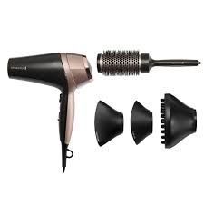 Фен Remington Curl&Straight Confidence, 2200Вт, 3 режими, дифузор,гребінець,іоніз-я, хол. обдув, чорно-беж (D5706) 368626 фото