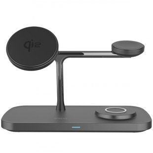 Бездротовий зарядний пристрій Proove Magnetic Field Pro 3 in 1 Qi2 (WSMP15002001) black 353926 фото