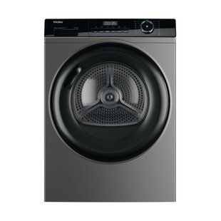 Сушильна машина Haier тепловий насос, 9кг, A+++, 59,5см, дисплей, пара, cріблястий (HD90-A3939R-S) 375079 фото