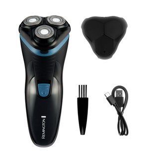 Бритва електр. Remington роторна Style, бритв.головок-3, сух., тример, USB-C, чорно-синій (R1000) 380992 фото