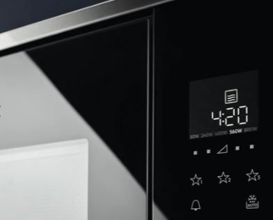 Мікрохвильова піч Electrolux вбудована, 20л, електрон. керування, 700Вт, дисплей, чорний (LMS2203EMX) 374384 фото