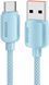 Кабель ESSAGER Breeze USB Cable USB-A to Type C 1M 100W (EXC7A-WL03-P) Blue 314527 фото 1