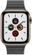 Смарт-годинник Apple Watch Series 5 44mm GPS + LTE Stainless Steel Gold Case Black Leather Loop (MWQN2) 140901 фото 2