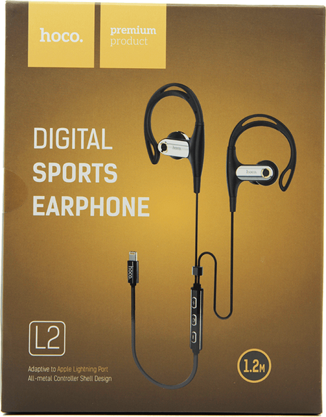 Навушники HOCO L2 Digital Sporting Lighting Black 71671 фото