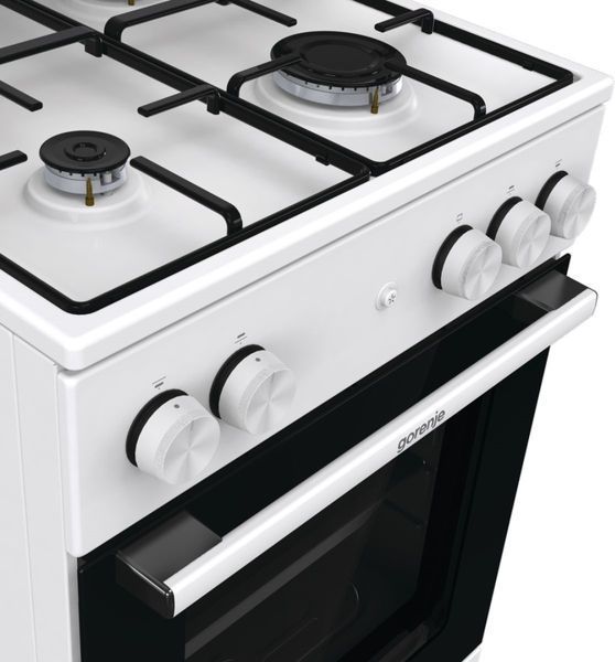 Плита Gorenje газова, 70л, 50x60см, емальовані, з кришкою, білий (GG5A14WJ) 374098 фото