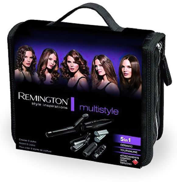 Мультистайлер Remington Multistyle, 25Вт, темп.режимів-5, 110-190С, 5 насадок, кейс, аксесуари, кераміка, тефлон , чорний (S8670) 370679 фото