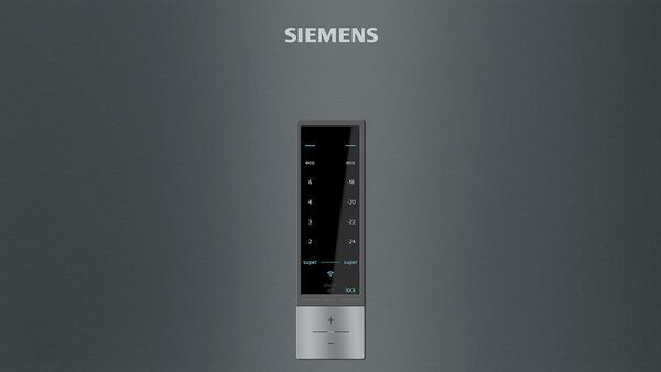 Холодильник Siemens з нижн. мороз., 203x60x67, xолод.відд.-279л, мороз.відд.-87л, 2дв., А++, NF, інв., дисплей, графіт (KG39NXX316) 373921 фото