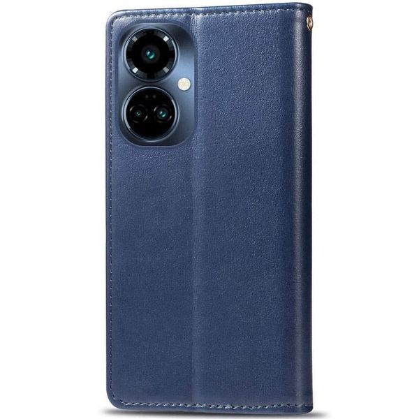 Шкіряний чохол книжка GETMAN Gallant (PU) для TECNO Camon 19 Neo Синій 268126 фото
