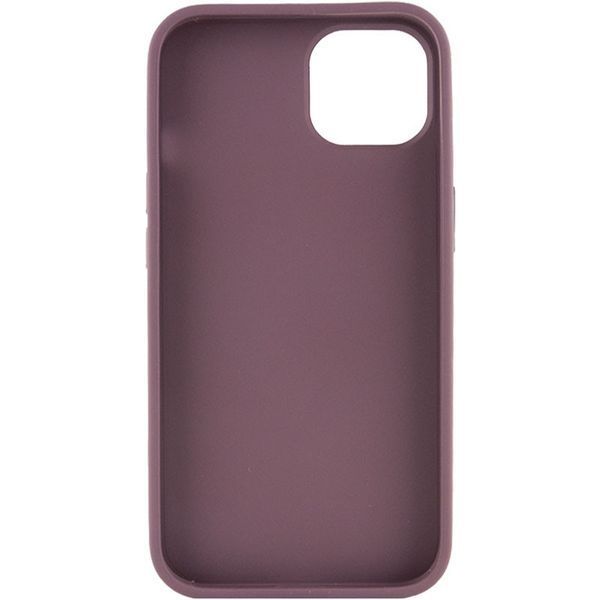 TPU чохол Bonbon Metal Style для Apple iPhone 14 (6.1") Бордовий / Plum 257164 фото
