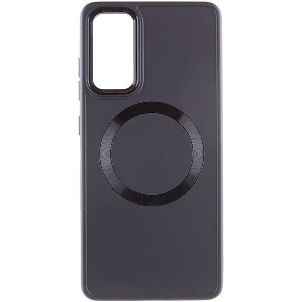 TPU чохол Bonbon Metal Style with MagSafe для Samsung Galaxy S23+ Чорний / Black 278029 фото
