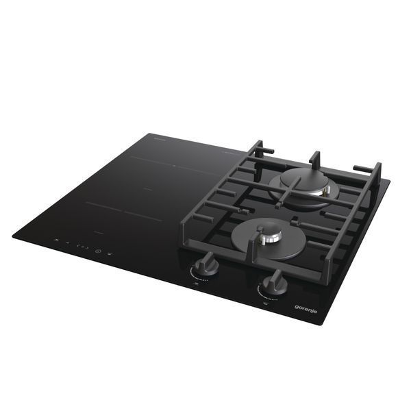 Варильна поверхня Gorenje комбінована (2 газ + 2 інд), 60см, чорний (GCI691BSC) 369531 фото