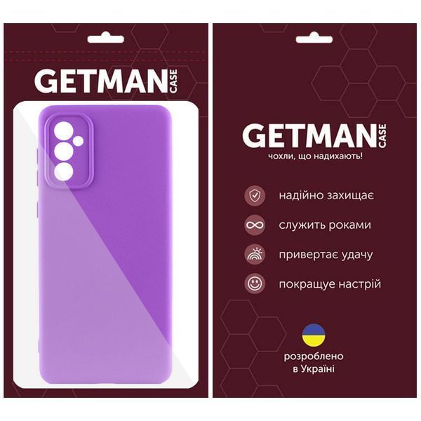 Чохол TPU GETMAN Liquid Silk Full Camera для Samsung Galaxy A55 Фіолетовий / Purple 323790 фото