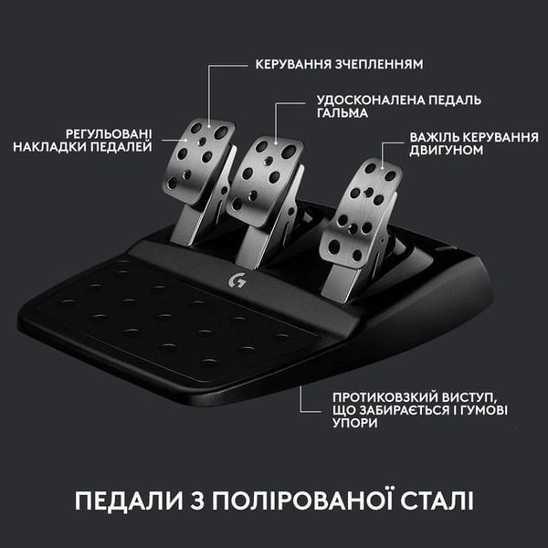 Кермо Logitech G923 For Xbox One And PC Black (941-000158) 284326 фото