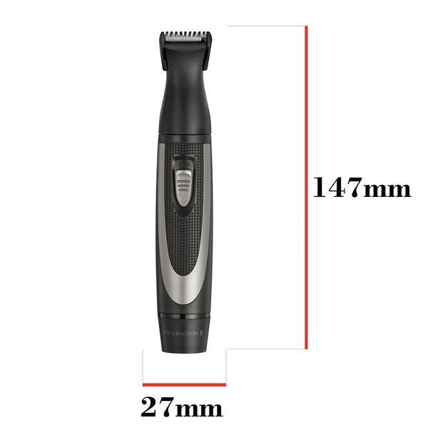 Набір тримерів Remington WORKS, для бороди, вусів, носа та вух, чохол, гребінець, сталь, чорний (MB_905) 370098 фото