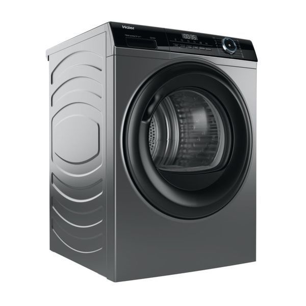 Сушильна машина Haier тепловий насос, 9кг, A+++, 59,5см, дисплей, пара, cріблястий (HD90-A3939R-S) 375079 фото