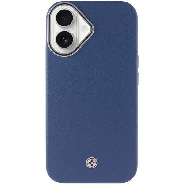 Чохол PC+Leather SGP with MagSafe для Apple iPhone 16 (6.1") Blue 322296 фото