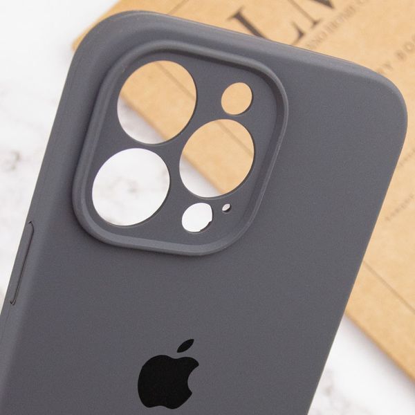 Чохол Silicone Case Full Camera Protective (AA) для Apple iPhone 15 Pro Max (6.7") Сірий / Dark Gray 280259 фото