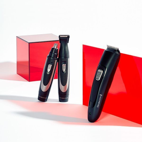 Набір тримерів Remington WORKS, для бороди, вусів, носа та вух, чохол, гребінець, сталь, чорний (MB_905) 370098 фото