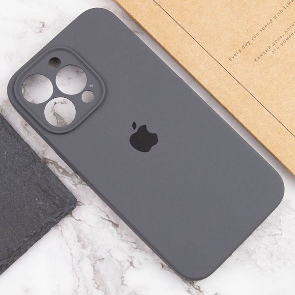 Чохол Silicone Case Full Camera Protective (AA) для Apple iPhone 15 Pro Max (6.7") Сірий / Dark Gray 280259 фото