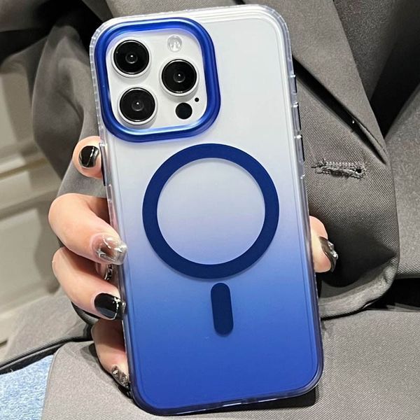 Чохол TPU+PC Shadow with MagSafe для Apple iPhone 14 Pro Max (6.7") Blue 330328 фото
