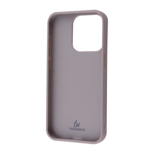 Чохол Bling World Rock Diamond (TPU) iPhone 16 Pro Max gray titanium 352682 фото