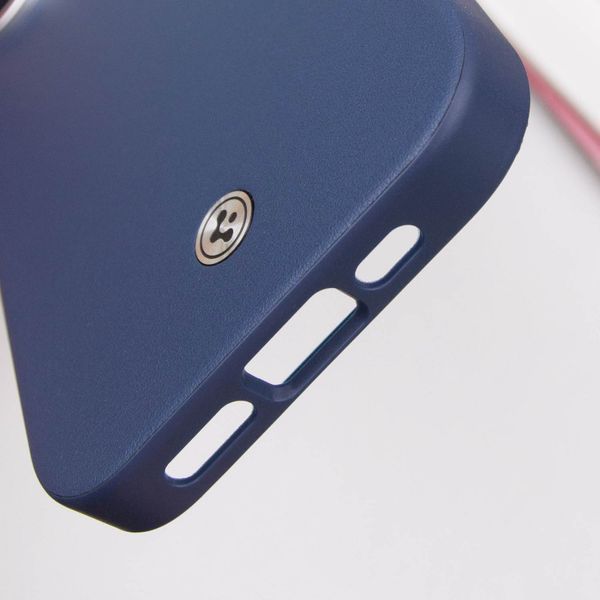 Чохол PC+Leather SGP with MagSafe для Apple iPhone 16 (6.1") Blue 322296 фото