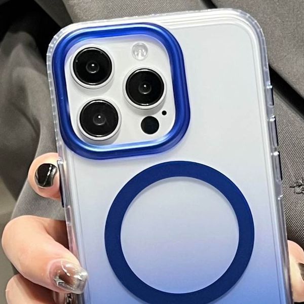 Чохол TPU+PC Shadow with MagSafe для Apple iPhone 14 Pro Max (6.7") Blue 330328 фото