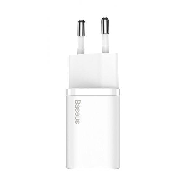 Зарядний Пристрій Baseus 1Type-C Super Si 25W + Cable Type-C to Type-C 1m (TZCCSUP-L02) White 224586 фото
