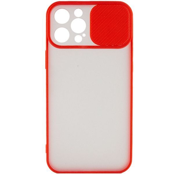 Чохол Camshield mate TPU зі шторкою для камери для Apple iPhone 12 Pro Max (6.7") Червоний 203926 фото