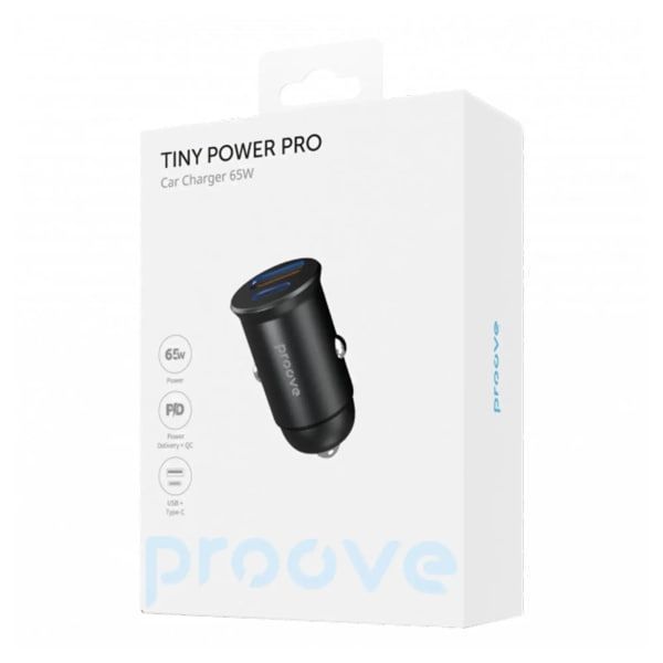 АЗП Proove Tiny Power Pro 65W (USB + Type-C) (ACTP65110001) Black 286752 фото