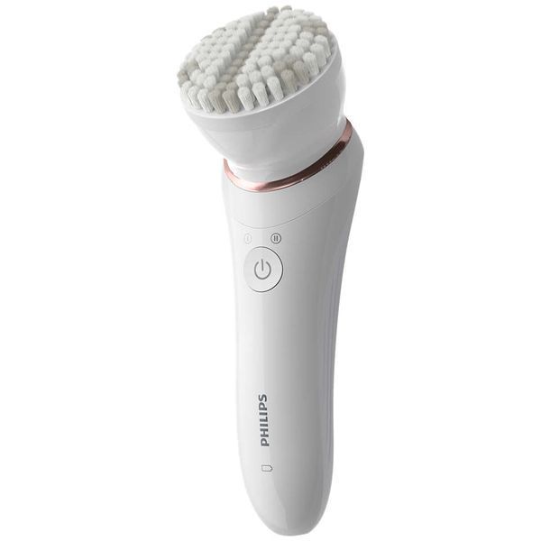 Епілятор Philips 8000 series дисковий, акумул., пінцет.-32, волог.+сух., насадок-7, футляр, білий (BRE735/00) 367755 фото