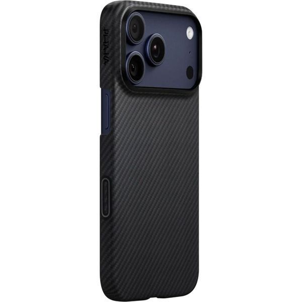 Чохол-накладка iPhone 17 Pro Max Pitaka Ultra-Slim Case with PitaTap 600D [Twill] (KI1701BPM) Black/Grey 396625 фото