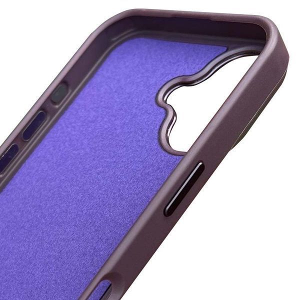Шкіряний чохол SnapCase with MagSafe для Apple iPhone 16 (6.1") Dark Purple 329018 фото