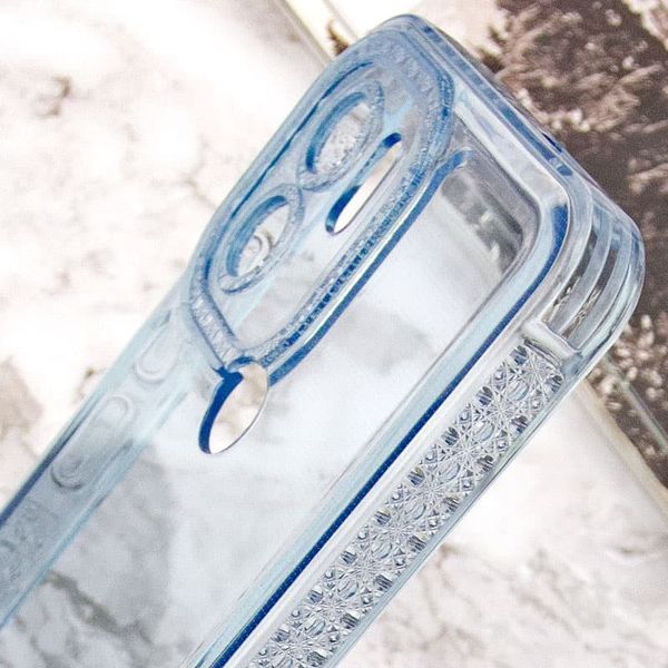 Чохол TPU Starfall Clear для Xiaomi Poco C51 Блакитний 270461 фото