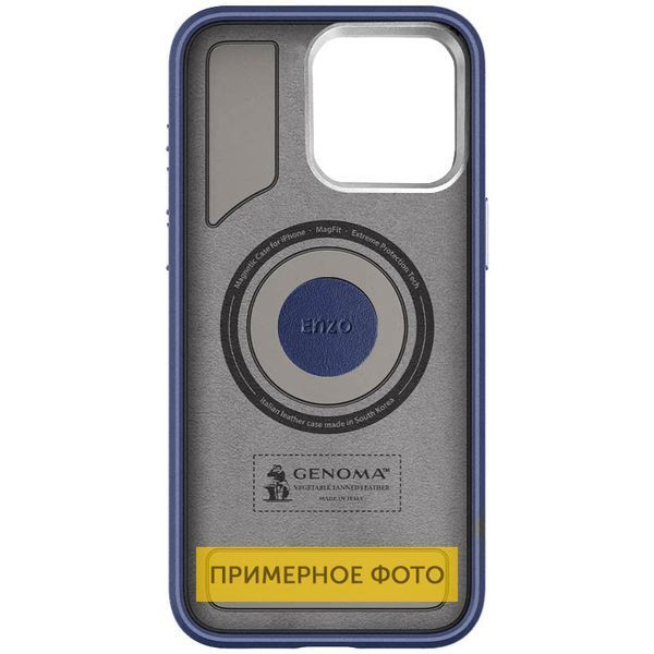 Чохол PC+Leather SGP with MagSafe для Apple iPhone 16 (6.1") Blue 322296 фото